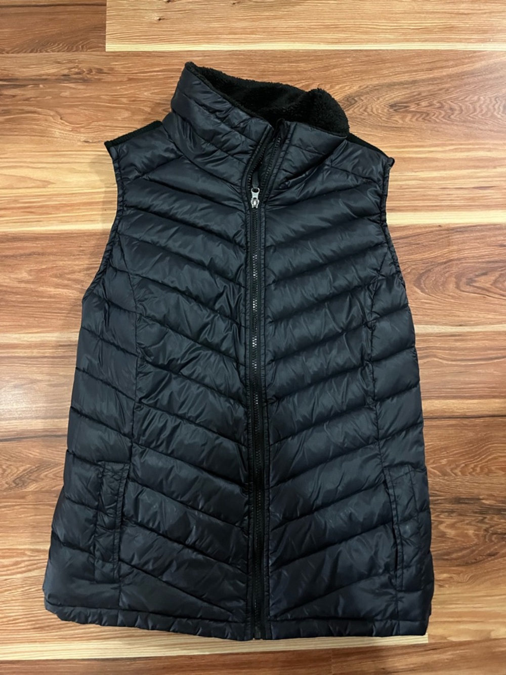 Calvin Klein Black Sherpa-Lined Jacket